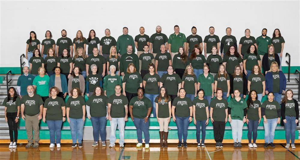 Staff at Daniel Morgan Middle School